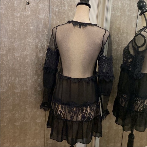 For Love And Lemons Black Lace Dress, S - Picture 12 of 15